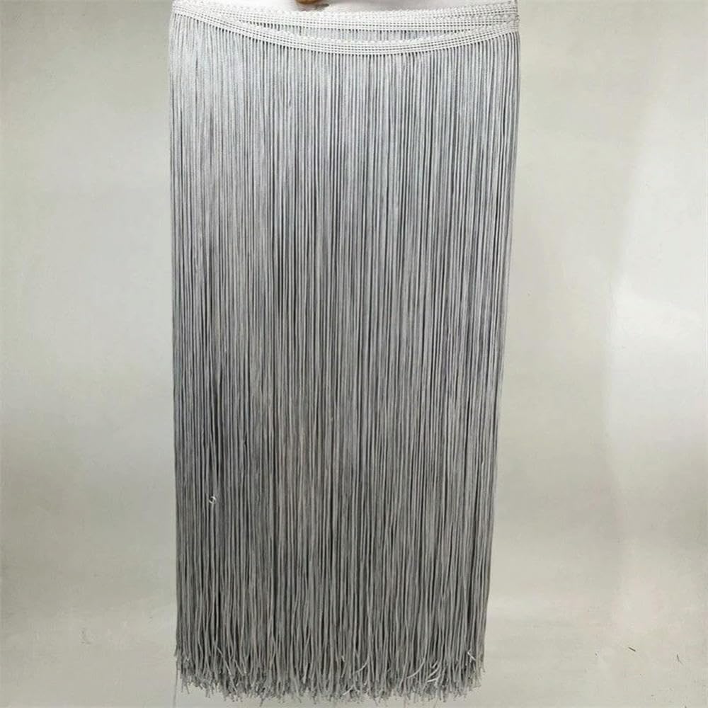 VIXDA 5Meters 100cm Long Fringes Lace Tassel Trim Latin Dance Curtain Trimming Sewing Decoration Tassels Fringe Ribbon
