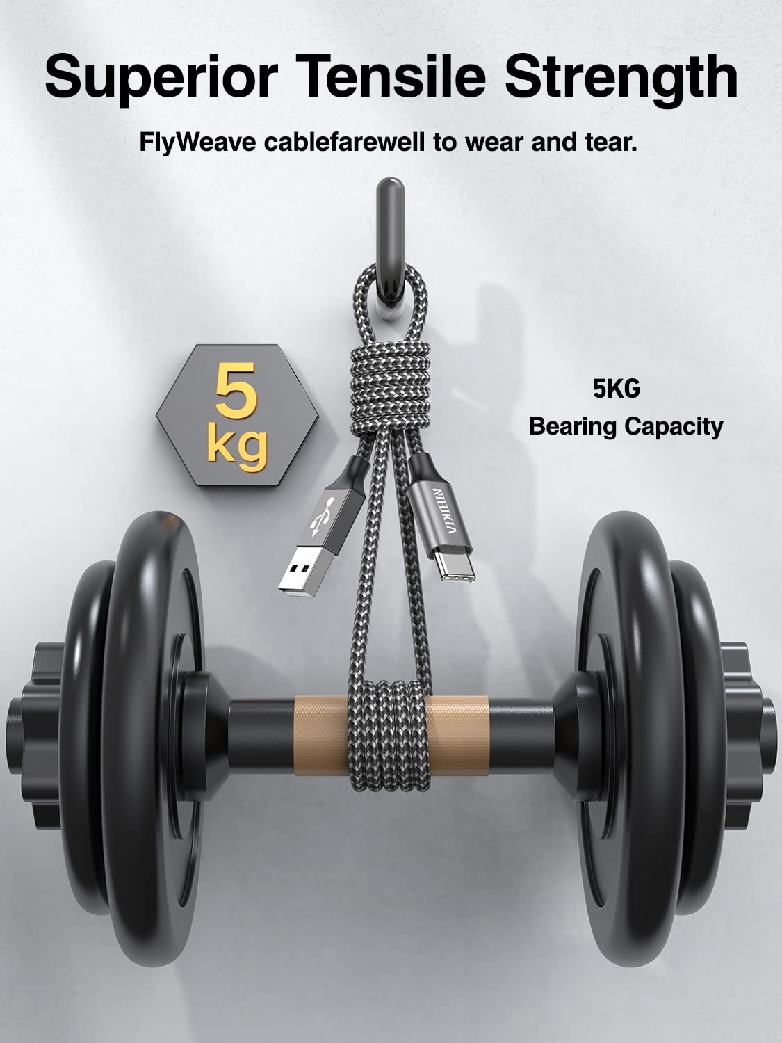 Cavo USB C 2M+2M,3.1A Cavo USB Type-c Nylon Ricarica Rapida per iPhone 17 16 15 Pro Max, Samsung Galaxy S25/24/S23, Pixel 7 iPad Pro MacBook Air