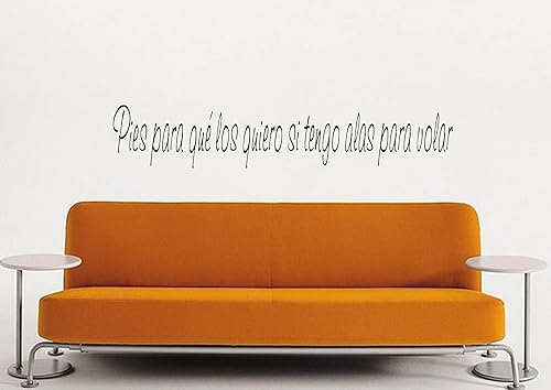 Miniatura 3 de Calcomanías de pared españolas decorativas para pared Pies para qué Los Quiero si Tengo alas para volar Mensajes textos biblicos decorativos en