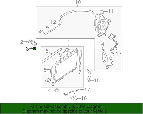 Miniatura 6 de Piezas originales de Nissan - Montaje de goma-radiador, Uppe (21506-10V00)