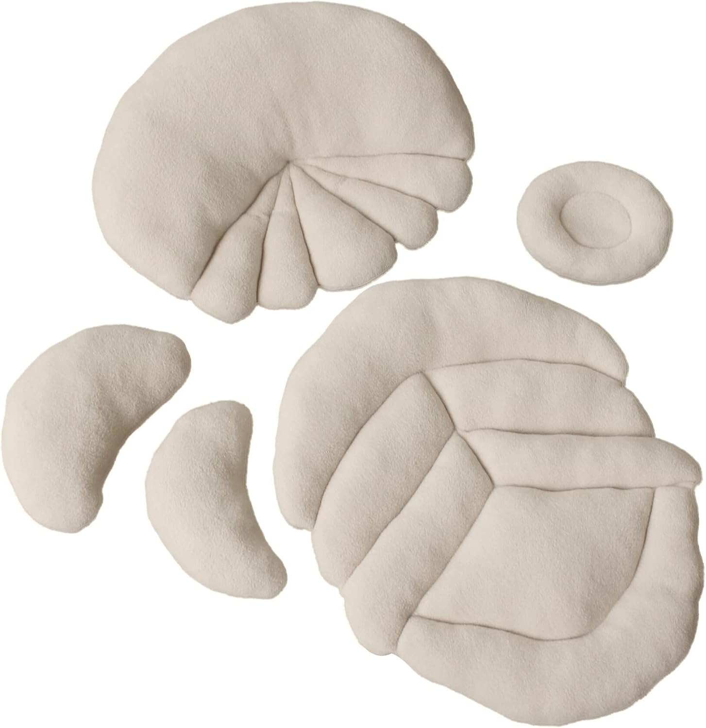 5 Pcs Newborn Photography Posing Pillows Moon Leaf Shell Shape Baby Infant Posing Pillows Newborn Photography Props Baby Boys Girls Photoshoot Props Nursery Decor