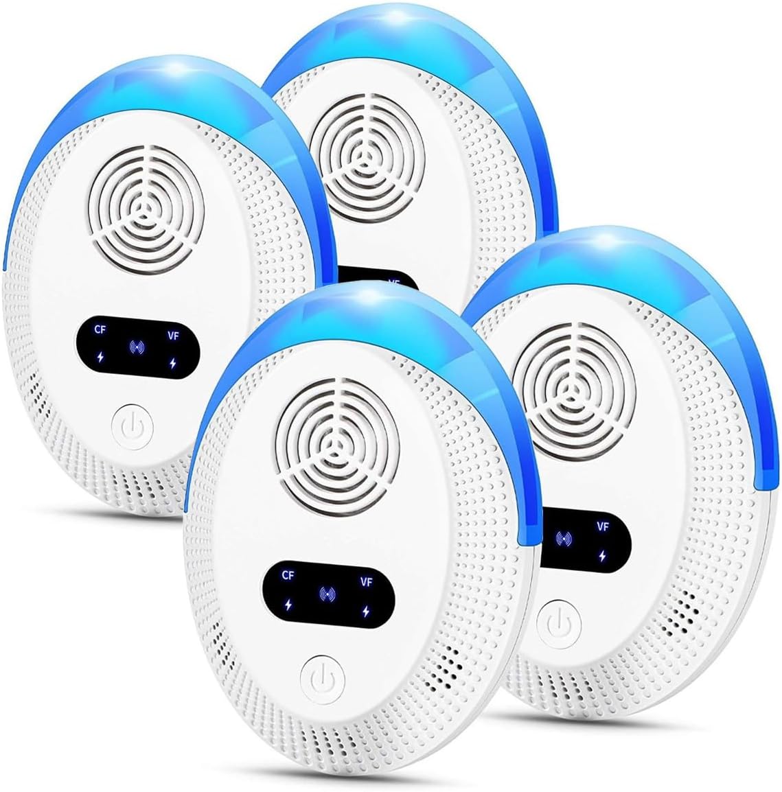 Exrp Ultrasonic Pest Repeller 4 Packs, Indoor Pest Control, Ultrasonic Pest Repellent, Indoor Pest Control for Home, Kitchen, Office, Warehouse, Hotel