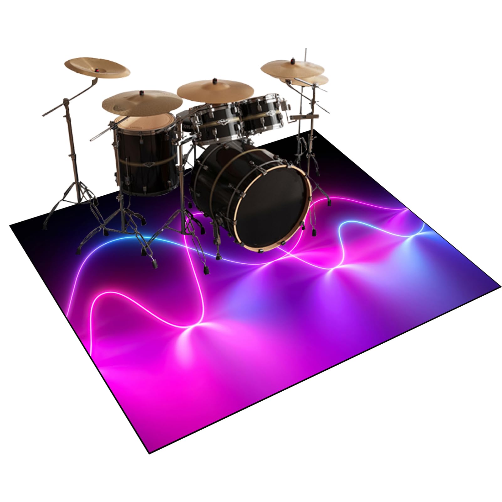 Mata ochronna do akcesoriów perkusyjnych elektroniczna mata perkusyjna dźwiękoszczelna mata bębnowa mata akustyczna mata podłogowa do instrumentów muzycznych 160 x 120 cm