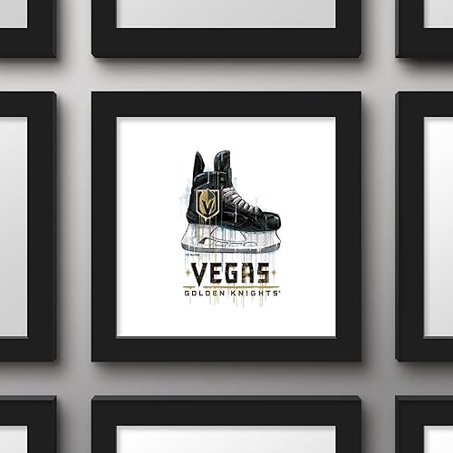 Miniatura 2 de Trends International Gallery Pops NHL Vegas Golden Knights - Póster de pared de patín de goteo, 12.00 x 12.00 pulgadas, versión de marco negro