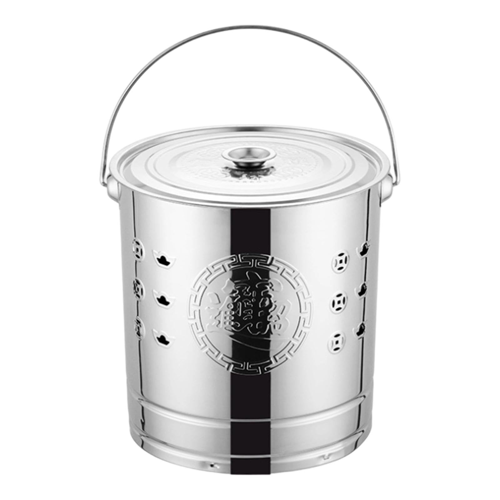 Fireplace Ash Bucket Hollow Paper Burning Barrel for Garden Backyard Outside M|Home & Garden| Yard, Garden & Outdoor Living| Outdoor Cooking & Eating| Fire Pits & Chimineas-picture-16