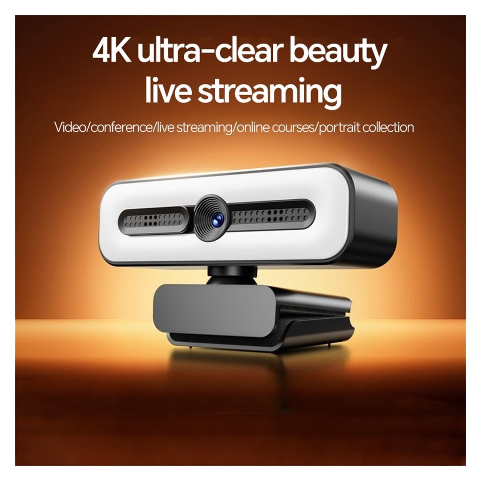 Full HD 4K 2K 1080P PC portátil for Ordenador Web Camwith micrófono con cámara Ligera Enfoque automático transmisión en Vivo Webcam Flexible Reuniones y Streaming(Q19-1080P)