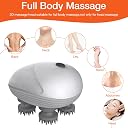 HIULLEN Electric Head Massager, Wireless Handheld Massager with 4 Kneading Heads, Portable Scalp Massager, IPX7 Waterproof Cat Massager for Full Body Massage, Dog Body Hair Growth gallery image