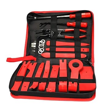 CIIF 19pcs Auto Car Radio Interior Door Panel DIY Demolition Installation Pry Tool Repair Hand Tools Kit Keys Pliers Remover