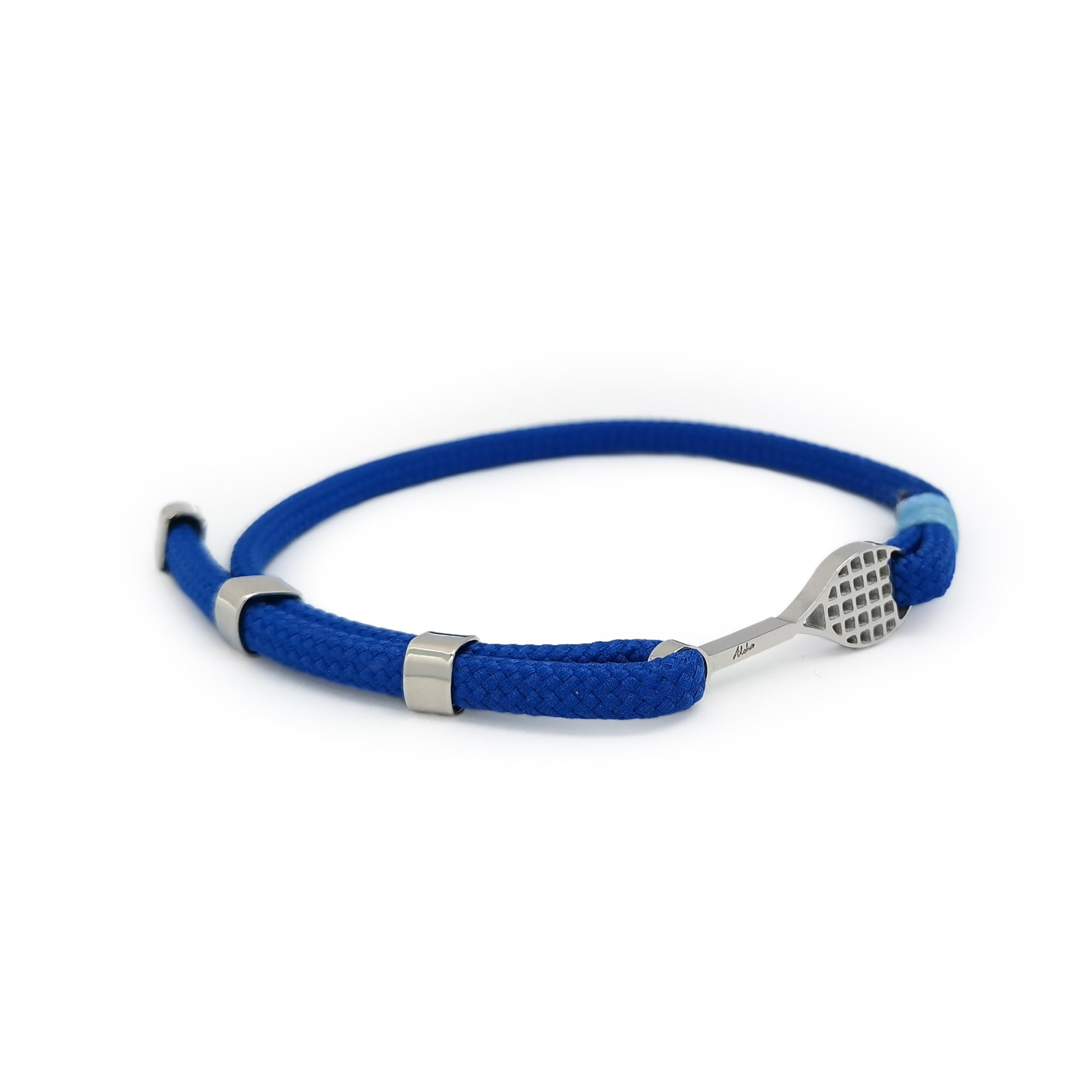 Aloha Bracciale Tennis Racchetta Idea regalo Uomo Donna Cordino Regolabile Acciaio