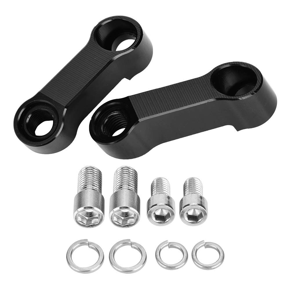 Riser per retrovisore per moto, 2 set 10mm 8mm Kit adattatore per specchietto retrovisore per moto Prolunga per montaggio su riser