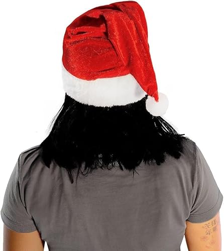 Gorro Touca de Papai Noel Veludo Vermelho - Fantasia Natal Enfeite Natalino Festas Natalina Natalino