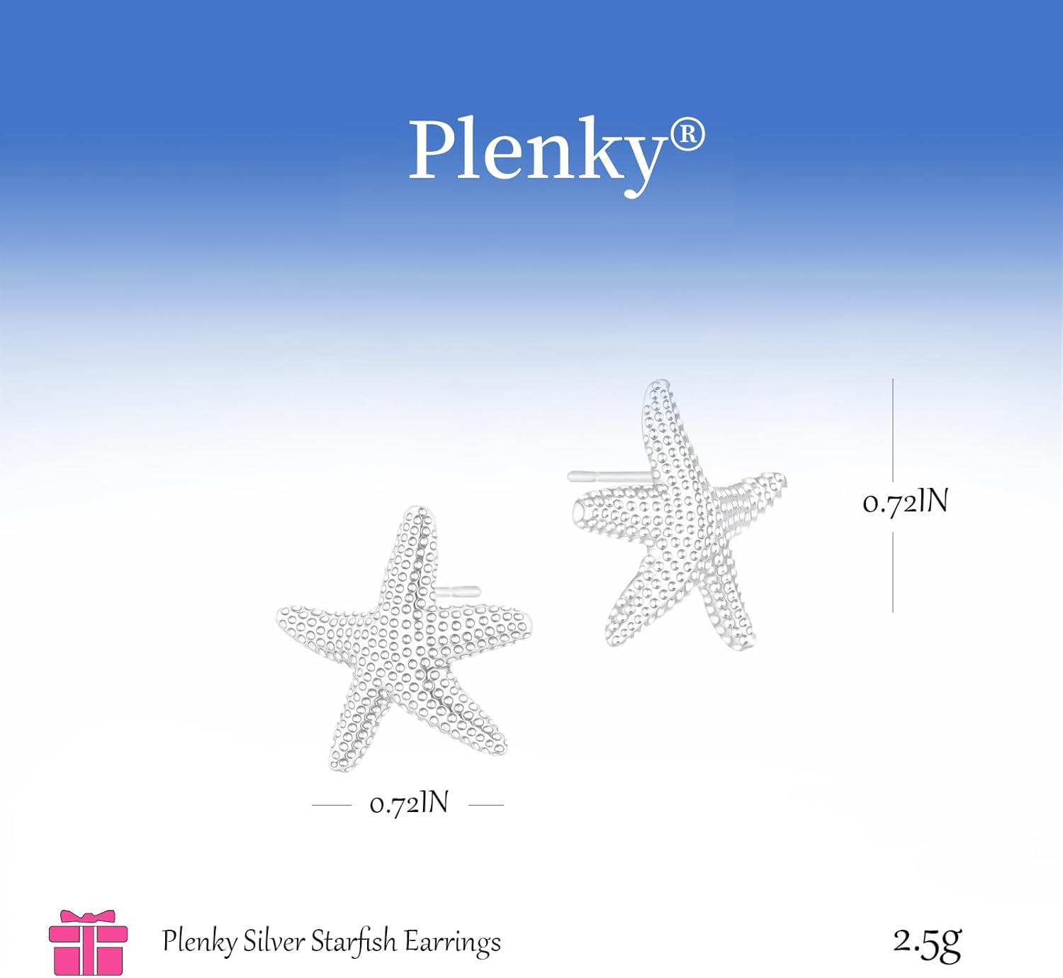 Gold Earrings for Women - 2 Pairs/1 Pairs 14K Gold/Silver Plated Small Shell, Starfish, Turtle, Seahorse, Octopus, Cicada Stud Earrings Set Summer Beachy Jewelry for Women Gifts - Image 5