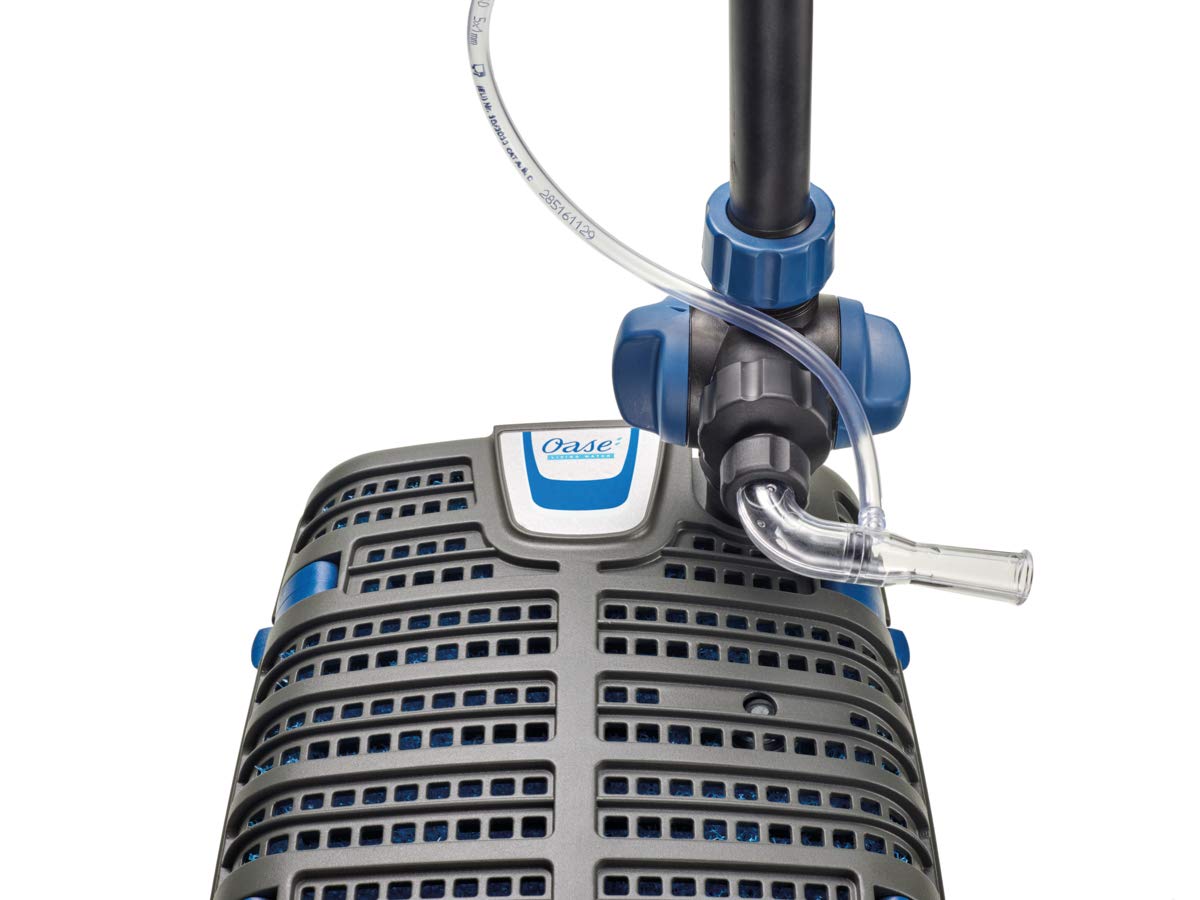 OASE 70234 Filtral UVC Clarifier 3000 - filtro subacuático negro adecuado para estanques de hasta 3 m³, incl. 3 accesorios de fuente para diferentes variantes de juegos de agua