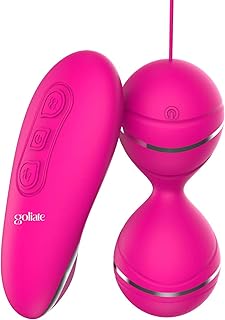 GOLIATE Dalia 3 en 1 Boules de Geisha, Oeuf Vibrant, Stimulateur Clitoridien, Périnée - Meilleur Vibrommaseur sex toýs pour femmes et Couple: 7 Modes, Silicone, Étanche, Discret, Rechargeable, Garanti
