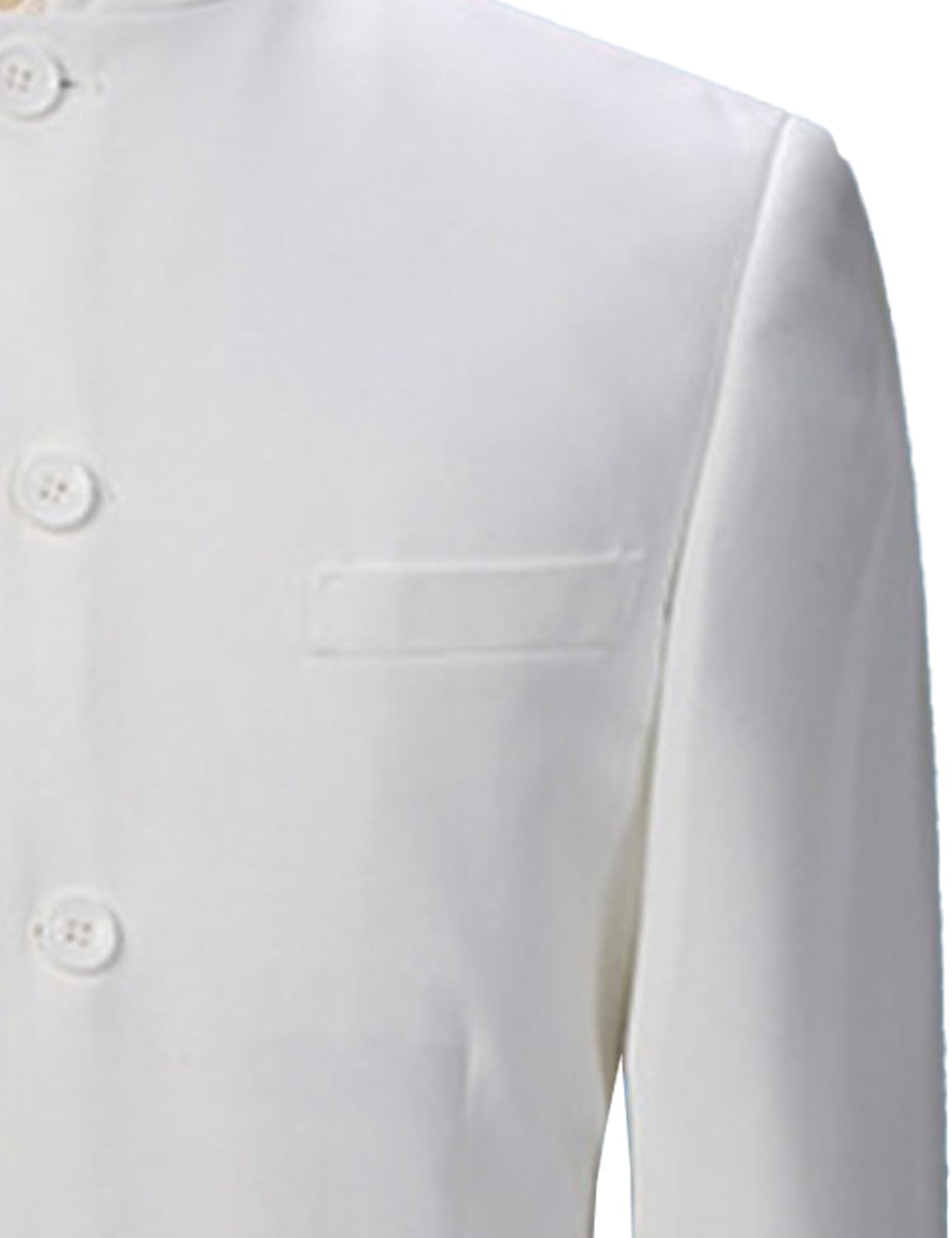 JEsilunmaMY Men's Slim Fit Chinese Tunic Suit Single-Breasted Stand Collar 2 Piece Suits Wedding Groomsmen Dress Tang Suit