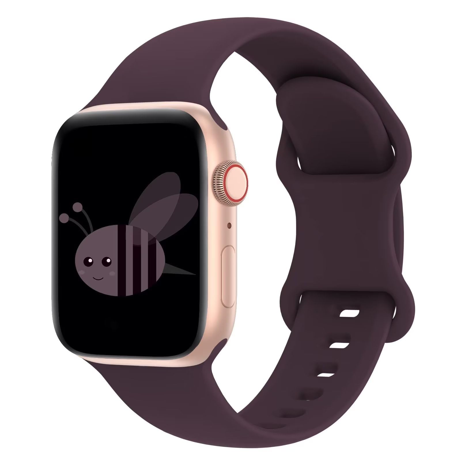 Mosmoc Compatible with Apple Watch Straps 45mm 44mm 42mm 49mm or 41mm 40mm 38mm, Soft Silicone Sport Replacement Band for iWatch Series 9 8 7 6 5 SE2/SE Ultra 2 Ultra 4 3 2 1 (Not Include Watch)