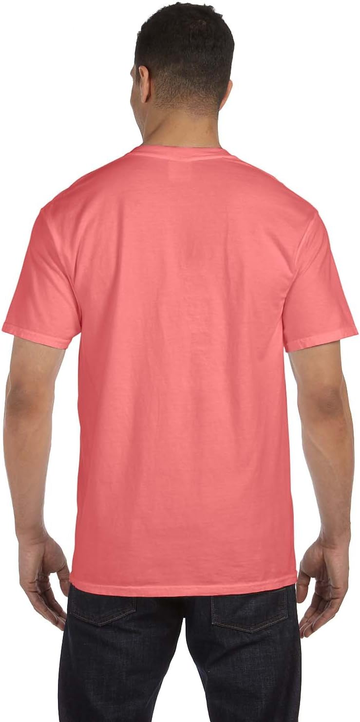 Comfort Colors Men's Adult Short Sleeve Pocket Tee, Style 6030 (Large, Watermelon) - Image 3
