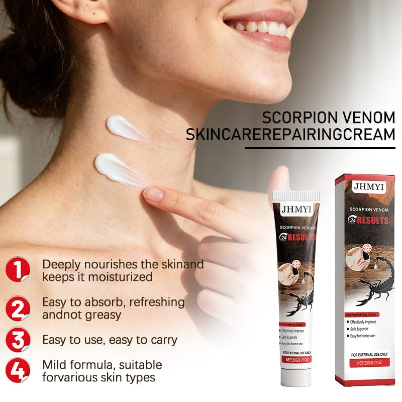 Generic JHMYI Skin Revitalizing Cream, Effective Within 20 Days, Firming and Moisturizing Skin Revitalizing Cream, Natural Ingredients, Suitable For All Skin Types, Absorbs Quickly, 20G/2PC
