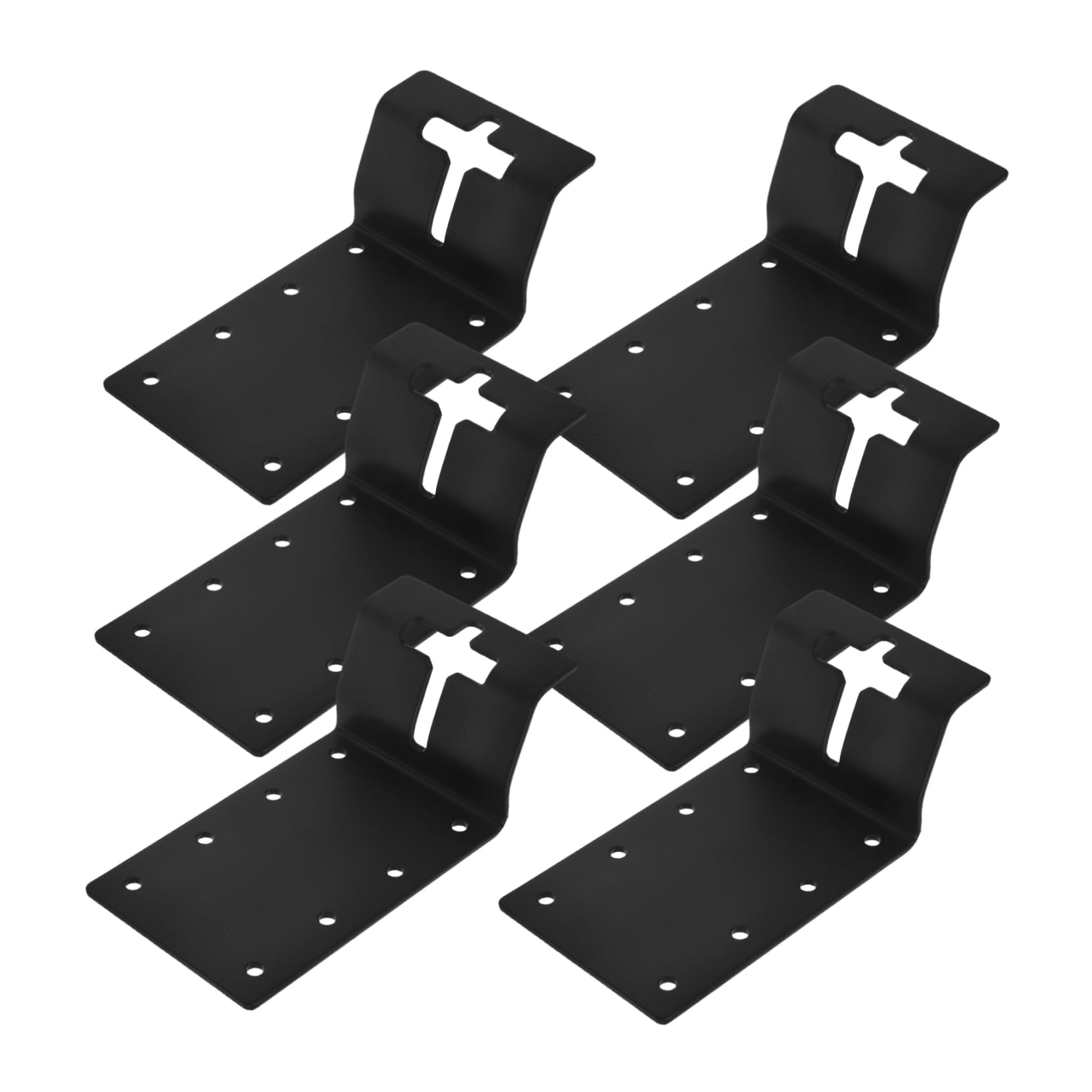 Support de fixation en T YARNOW contre le jeu des poteaux de clôture en bois, lot de 6
