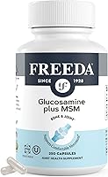 Vista 1 de FREEDA Glucosamina MSM – Suplemento vegano de flexibilidad y movilidad articular – Glucosamina vegetariana sin mariscos – Apoya la función articular