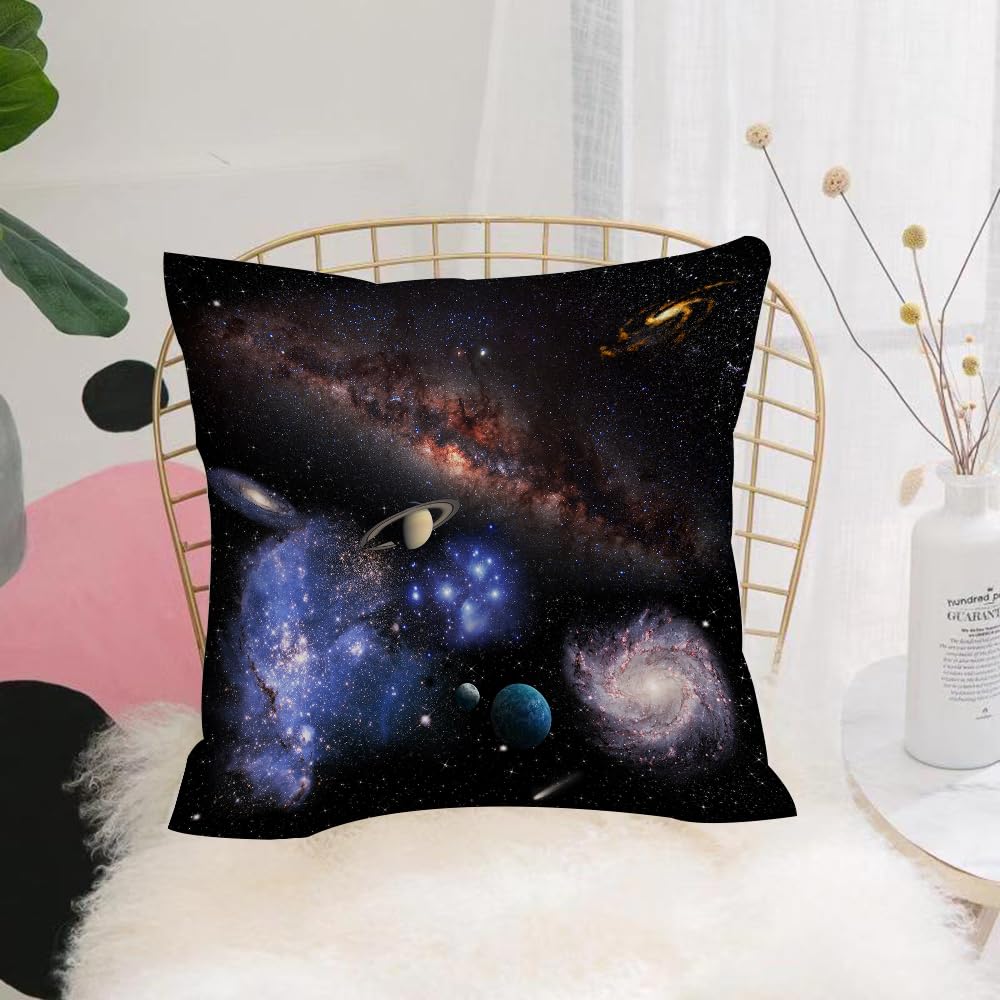 Hyosxw Space Landscape. Elements Of This Image Prov - A7 Cushion Cover,Throw Pillow Case Home Decorative For Living Room Bedroom Sofa Chair 18X18 Inch,Space Landscape. Elements Of This Image Provided By Nasa,Pillowcase 45X45cm