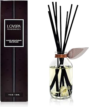 Reed Diffuser Set, Baltic Amber Scented Oil Diffuser with Sticks, Home Fragrance Accessories for Bathroom Shelf Decor, Aroma Diffusers for Home or Office Fall Decor, USA Made
