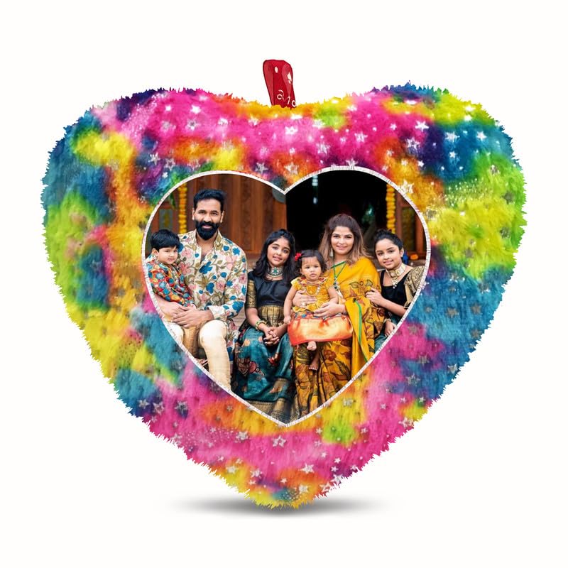 Fur Personalized Gift Photo Cushion for Boyfriend Girlfriend Husband Wife on Occasions Valentine's Day Birthday Anniversary Special Love Gift Heart 15x17 inch, Multi (PC91)-image-48
