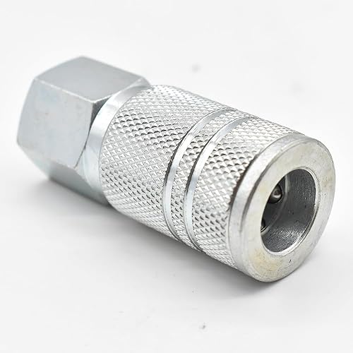 Miniatura 3 de Interstate Pneumatics CH680 Acoplador de acero industrial de 38 pulgadas x 12 pulgada NPT hembra