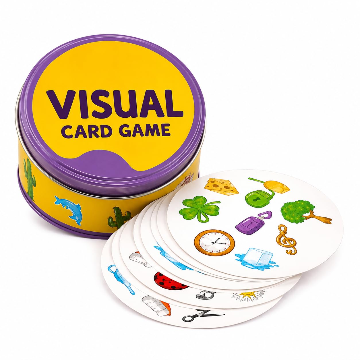 Visual Perception Card Game for Kids & Adults | Fast Matching Card Game | Observation & Reflex Challenge | Family Travel Party Game | 2–8 Players-image-16