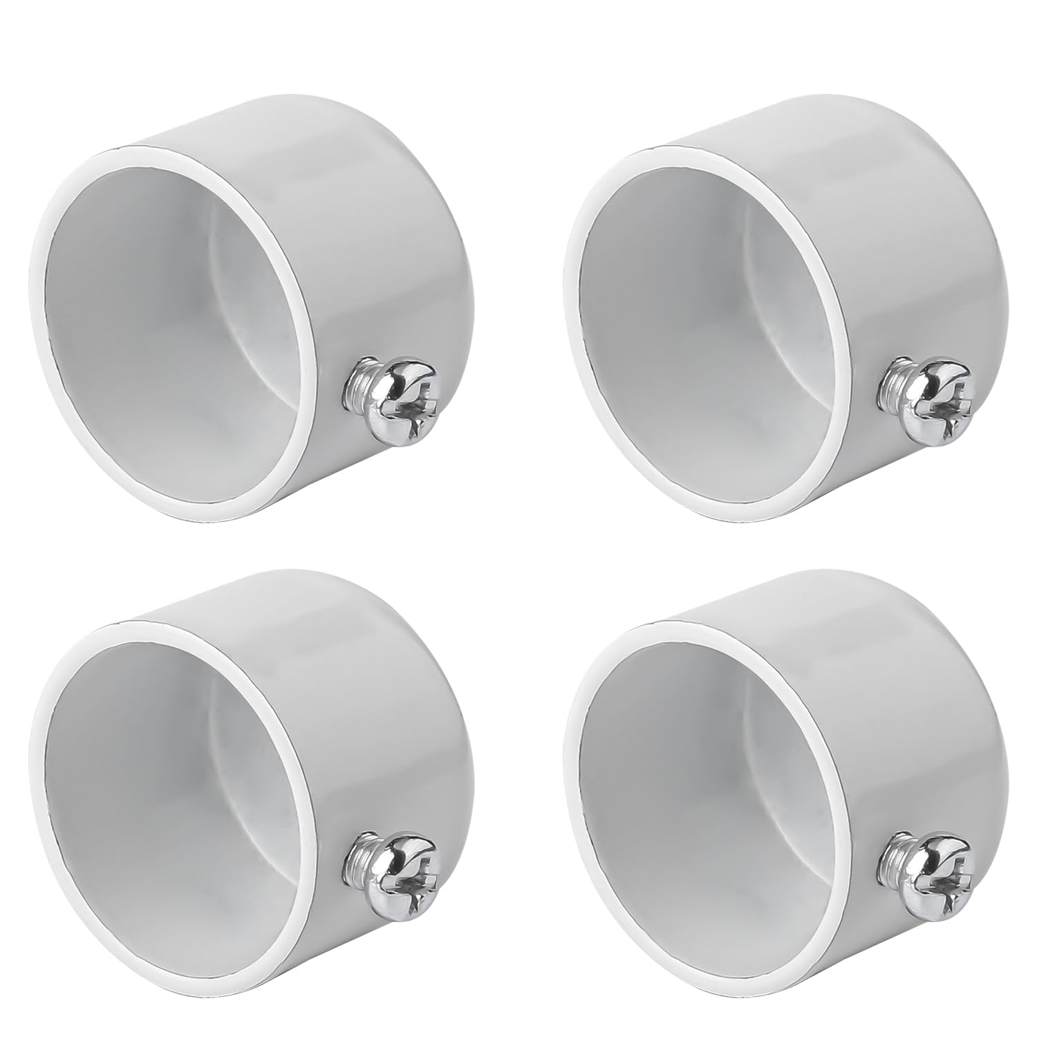 Thyonta 4 Pack Curtain Rod Finials Iron End Caps for 28mm Curtain Poles