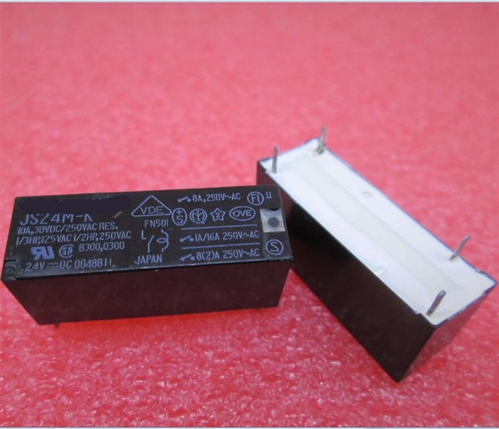 Relé de 24 V JS24M-K 24 V 24 V CC JS24MK 24 V 24 V CC DIP4 5 piezas