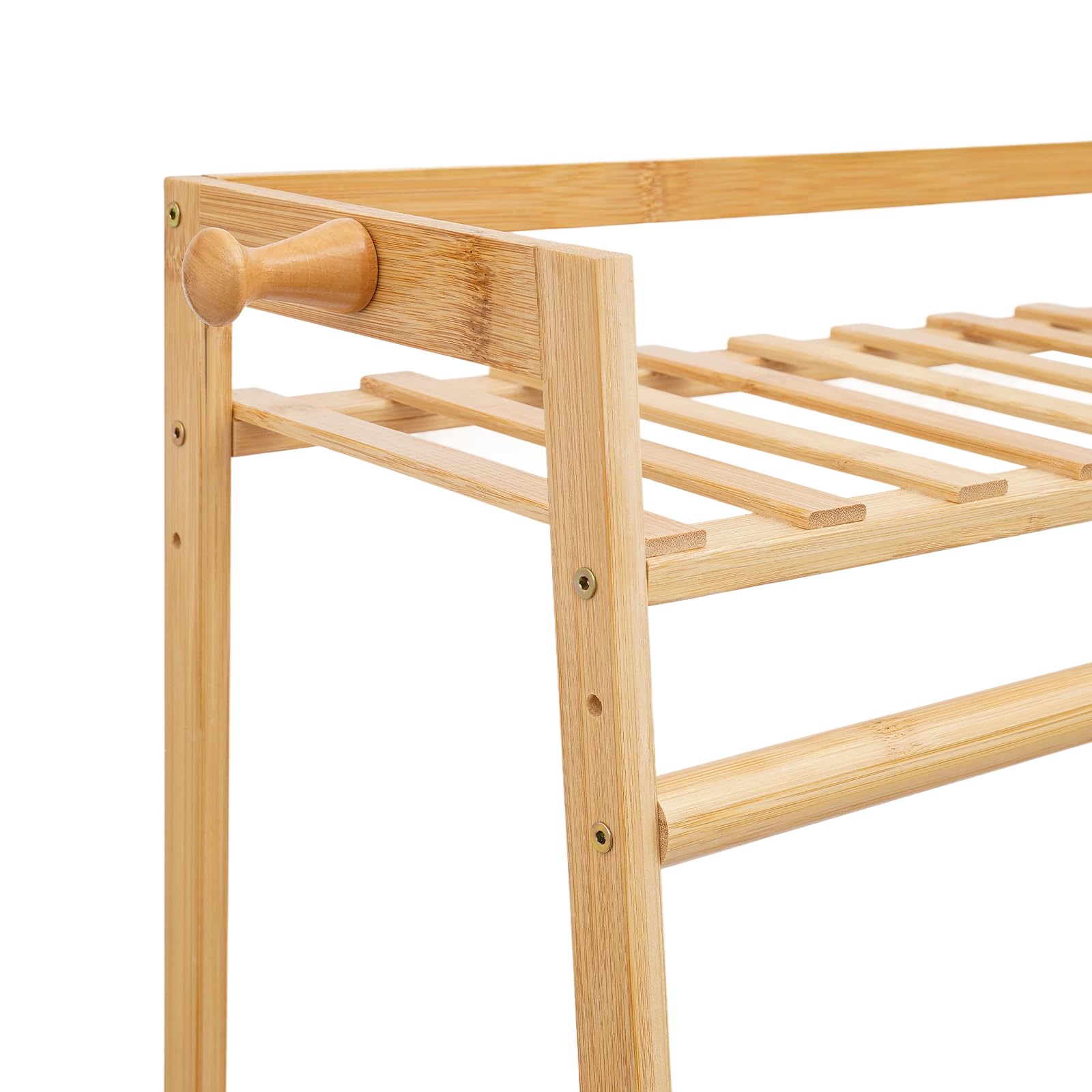 Appendiabiti espandibile con ripiani, 4 appendiabiti, 9 ripiani, per lavanderia, balconi, camere da letto e negozi di abbigliamento (160 × 40 × 140 cm)