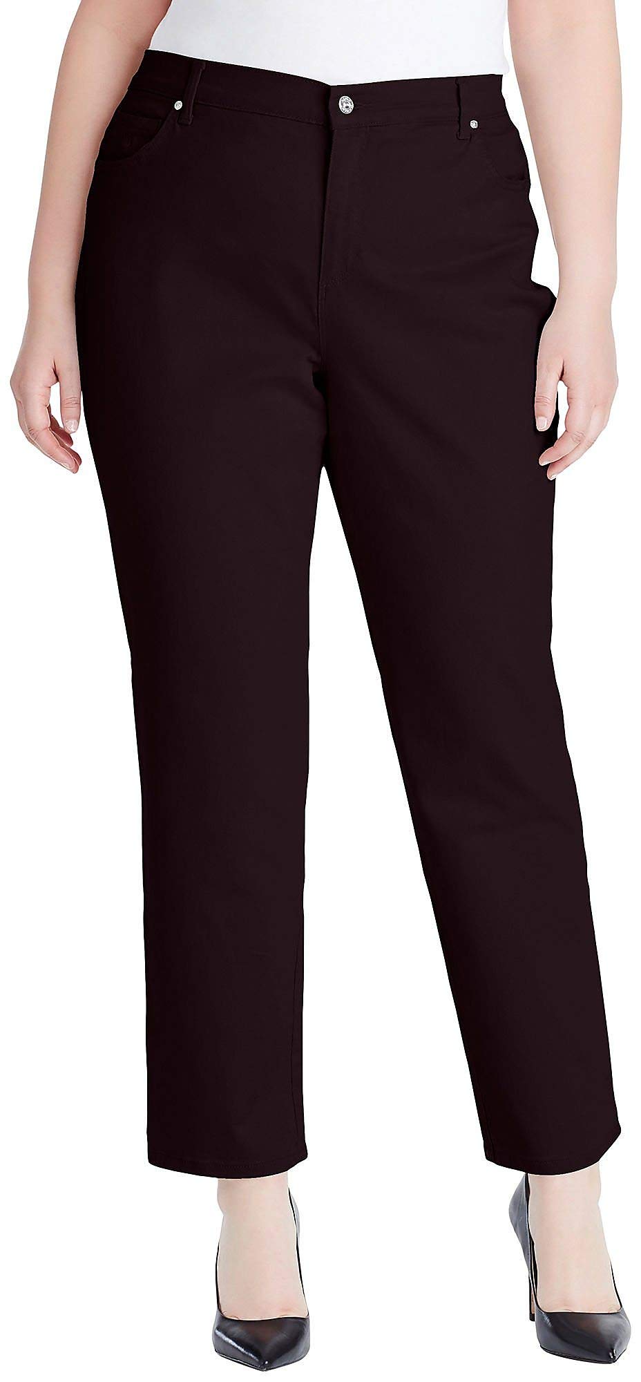 Gloria Vanderbilt Womens Amanda Classic High Rise Tapered Jean Plus Size