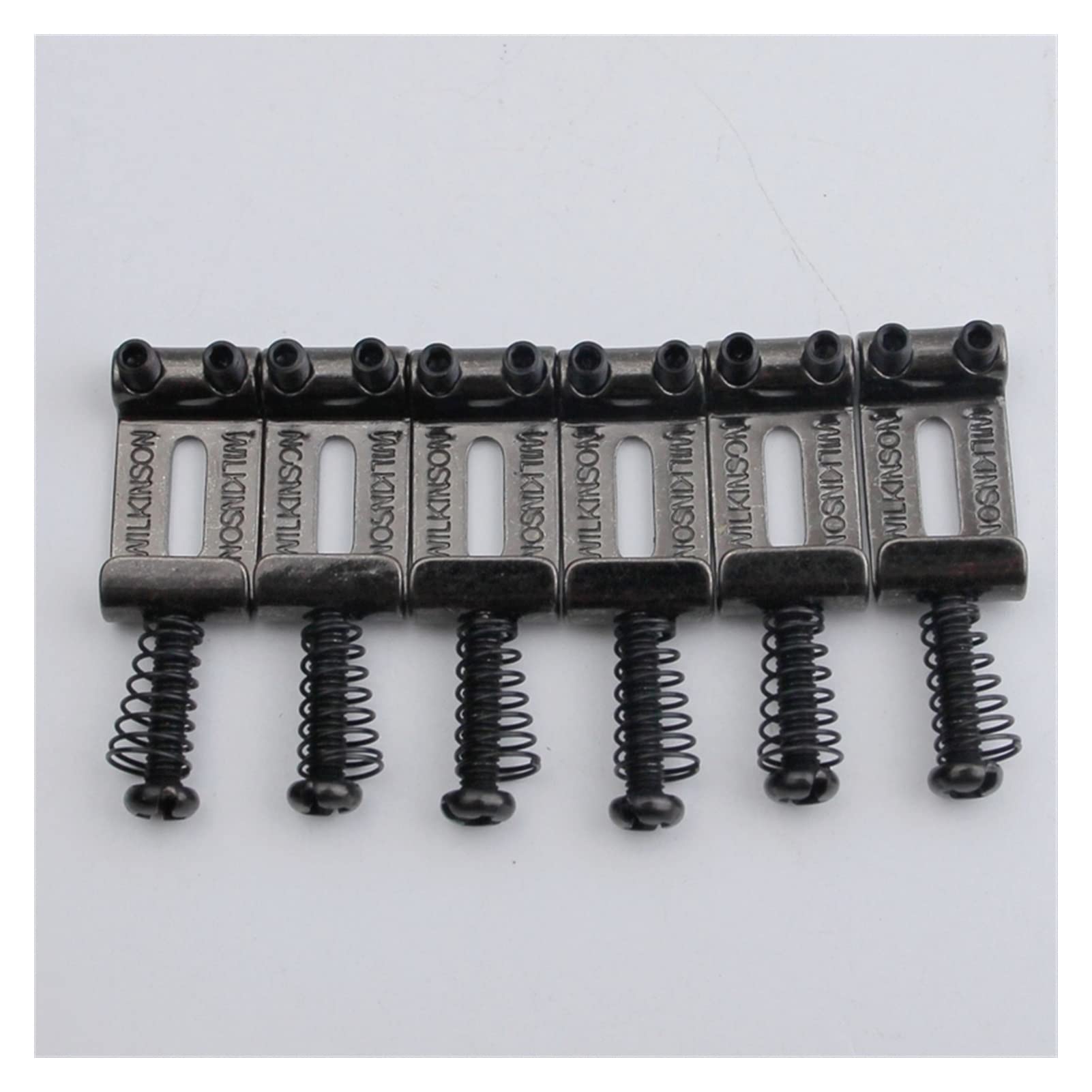 Accesorio repuesto puente Sadillas De Acero 10. 8mm Para Puentes De Guitarra Tremolo Color Ahumado. (Color : 6pcs)