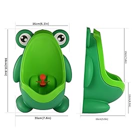 Foryee Potty Training Urinal for Boys Cute Whale with Funny Aiming Target - Green