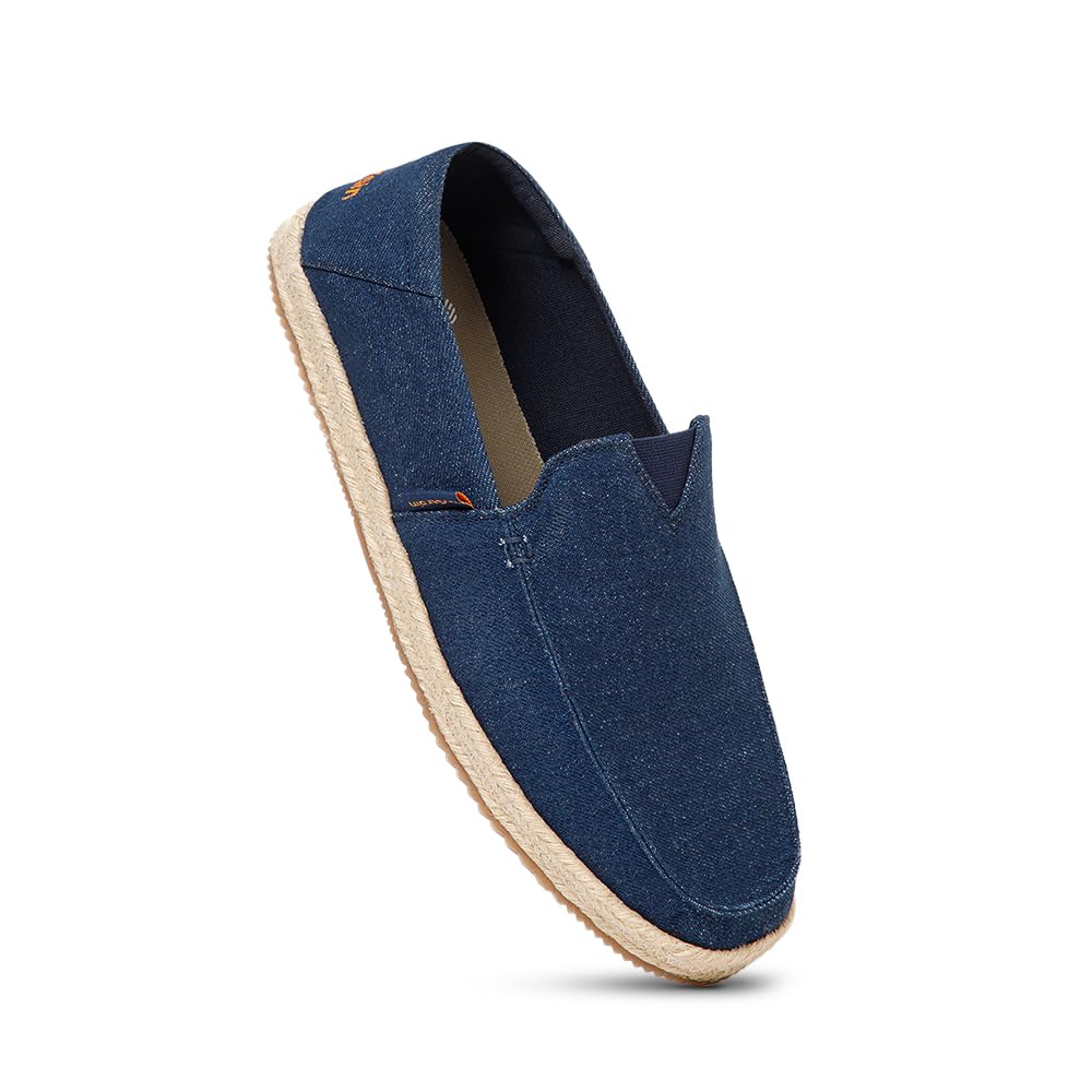 nostrain Cotton Canvas Slip-on Shoes | for Men | Espadrilles | Cushioned Ortholite Insole | Stylish & Comfortable | Breathable Canvas Upper | Lightweight Footwear | Boat Design-picture-13