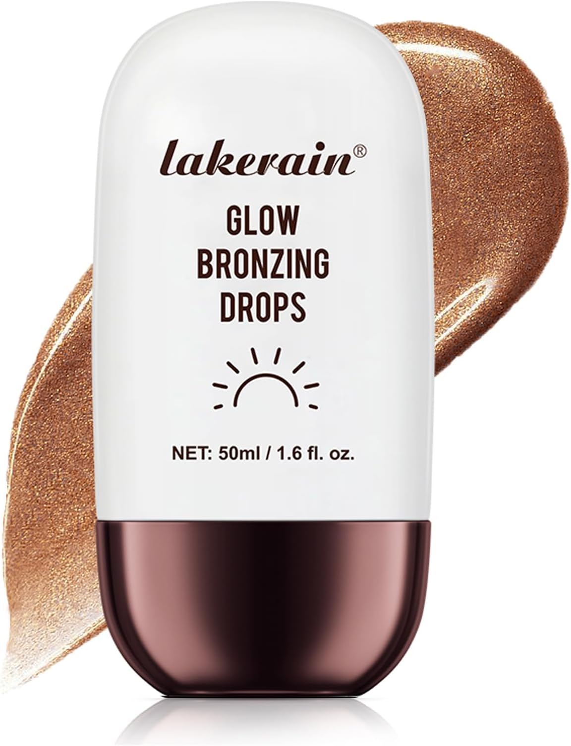 NALACAL Liquid Bronzer Glow Drops for Face and Body, Waterproof Shimmer Illuminator with Nourishing Skincare Benefits, Deep Bronze Glow for a Radiant Sun-Kissed Look (03)