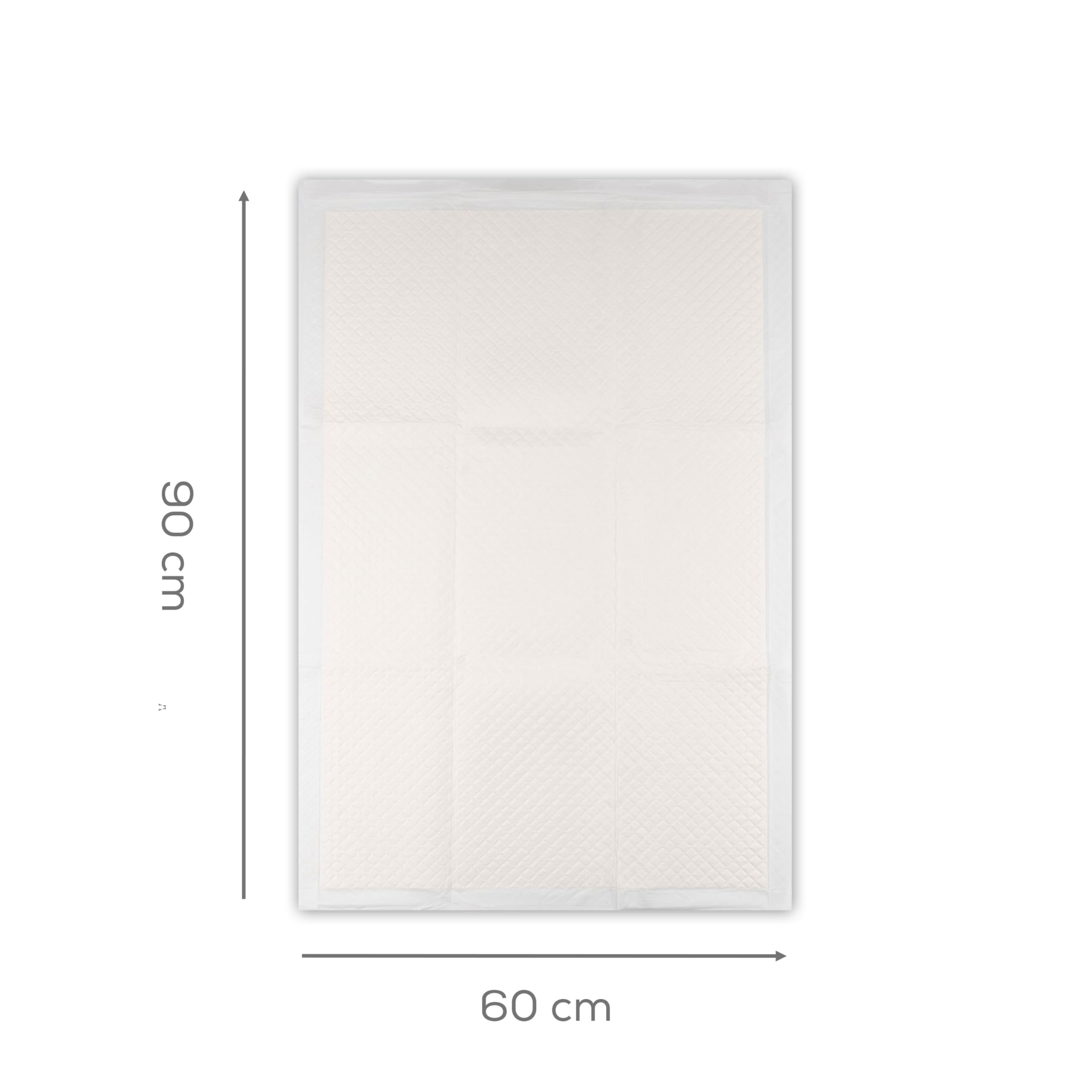 Sensalou Podkładki do inkontynencji 60 x 90 cm - 50 sztuk - chłonne jednorazowe ochraniacze łóżek dla dorosłych, niemowląt, zwierząt, higieny, szpitala, zmiany, ochrony zdrowia i domu