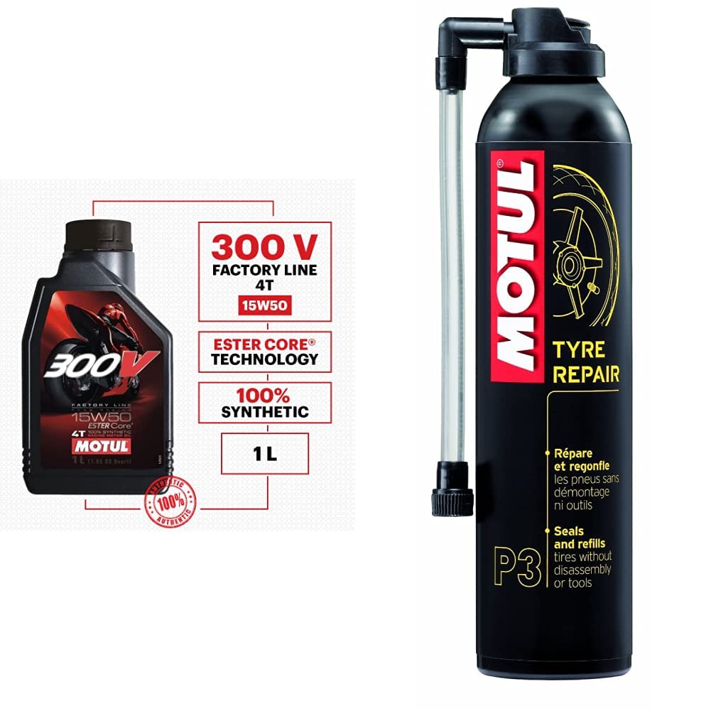Motul 300V 104125 Factory Line Ester Core Fully Synthetic 15W-50