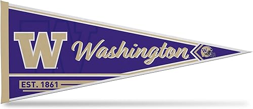 Vista 56 de Rico Industries NCAA Banderín Clásico de Fieltro para Decoración de Pared de 12" x 30" - Ideal para Decoración del Hogar/Dormitorio/Cueva de Hombre