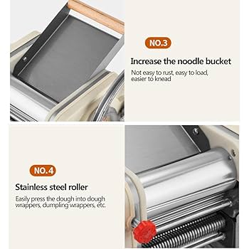 Amazon | マニュアル麺メーカー、家庭用小型麺圧延機ハンド麺は