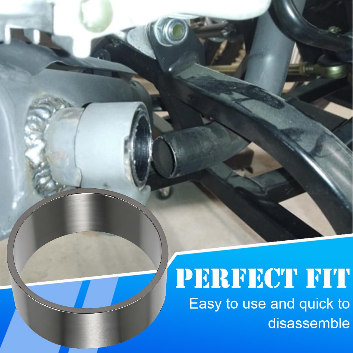 universale Guarnizione per marmitta collettore di scarico moto anello di tenuta per silenziatore raccordo per moto da cross pit bike e dirt bike Diametro interno 55 mm diametro esterno 60 mm