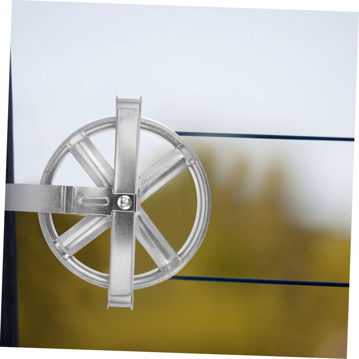 HOMOCONO Outdoor Clothesline Pulley System Rustproof Heavy Duty for Washing Line Laundry Drying Line Pulley