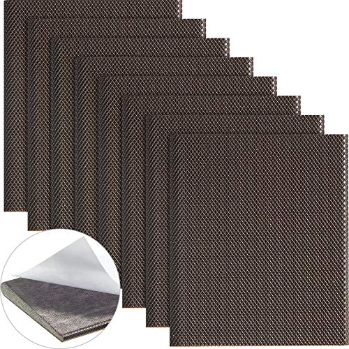 8 Pieces Door Corner Seals Exterior Door Frame Seal Self-Adhesive Draft Stoppers Foam Weather Stripping (Dark Brown,8 Pieces) #TOP12