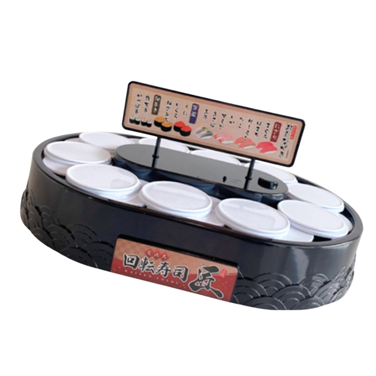 Plateau tournant automatique pour sushis, support rotatif électrique pour cupcakes et desserts pour thé, anniversaire, boulangerie, noir ou 1 pièce