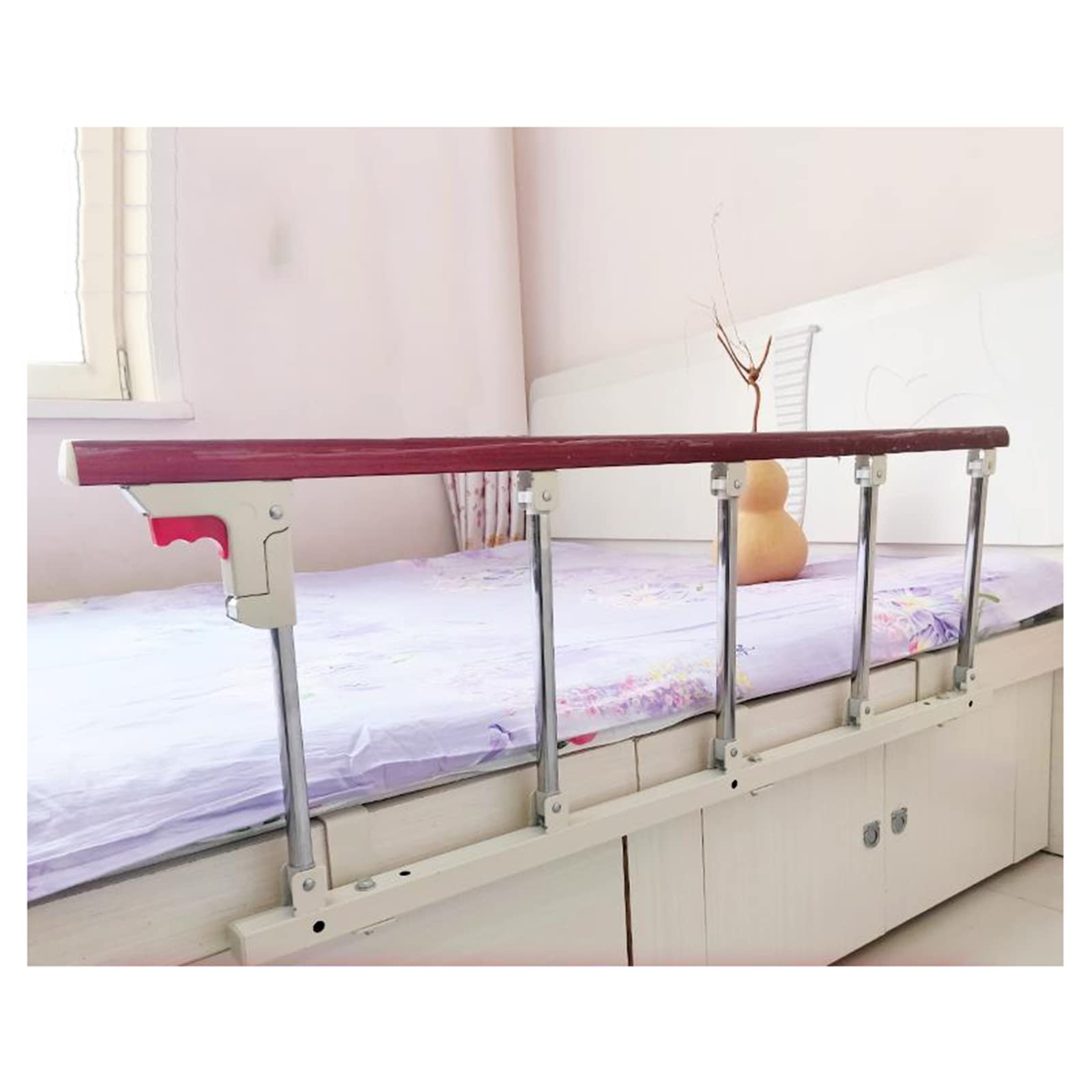 Barra di Sostegno Pieghevole per Letto ospedaliero, sponde per Letto per Anziani, dispositivi di Assistenza Medica con Bastone, dispositivi di Assistenza per la sicurezz