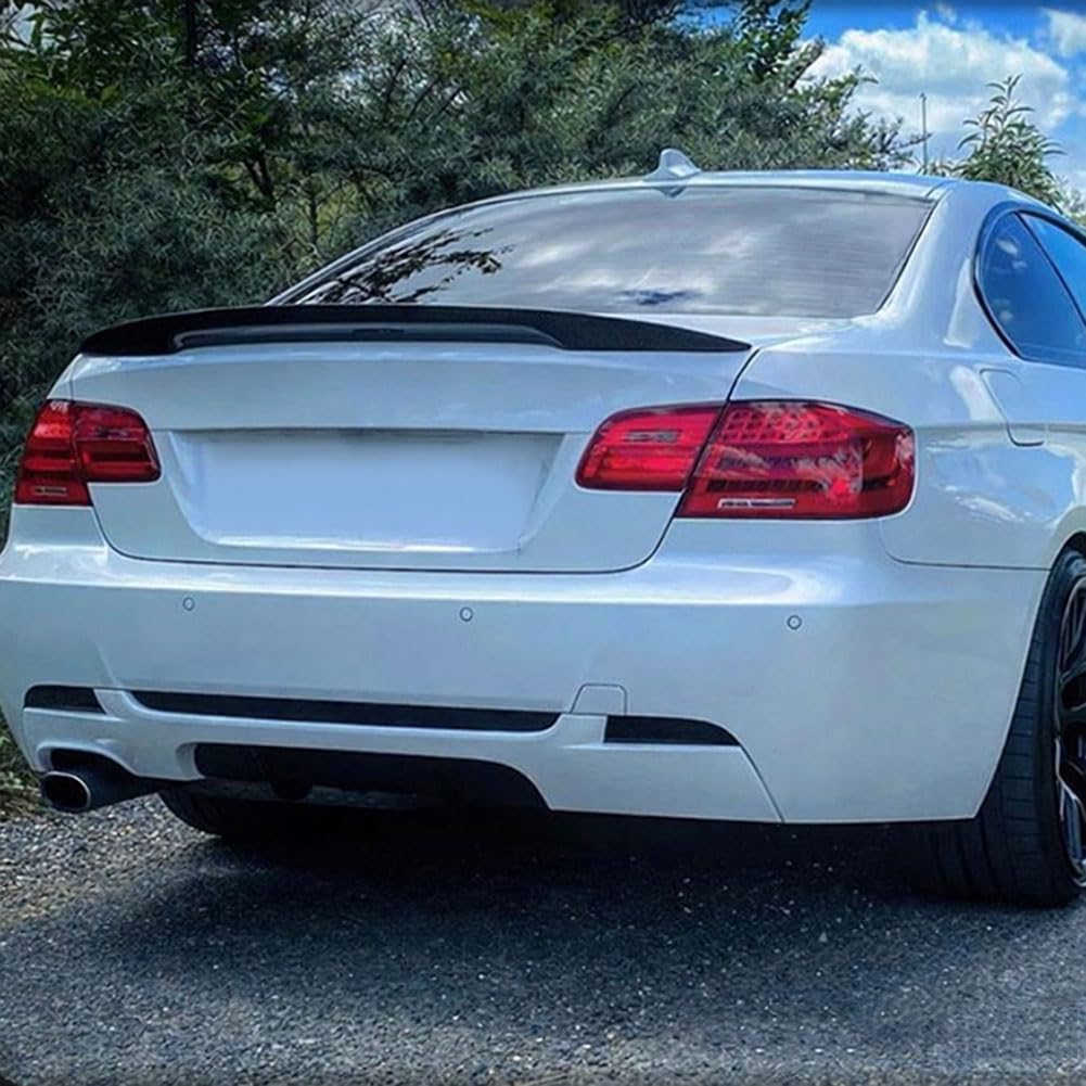 Kompatibel für BMW 3 Series E92 Coupé PSM 328i/335i 2006–2013, Auto-Heckspoiler, Festem Windabweiser, Hinteren Kofferraum-Dach-Sport-Splitter,Black