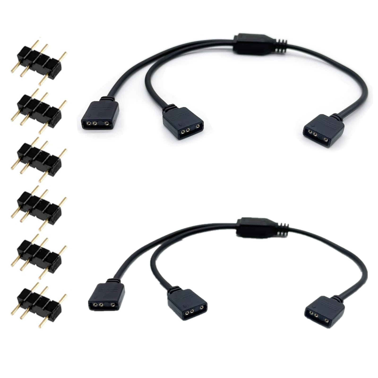Amazon.co.jp: サムコス ARGBファン用電源ケーブル 5V3ピン 2分岐 30cm