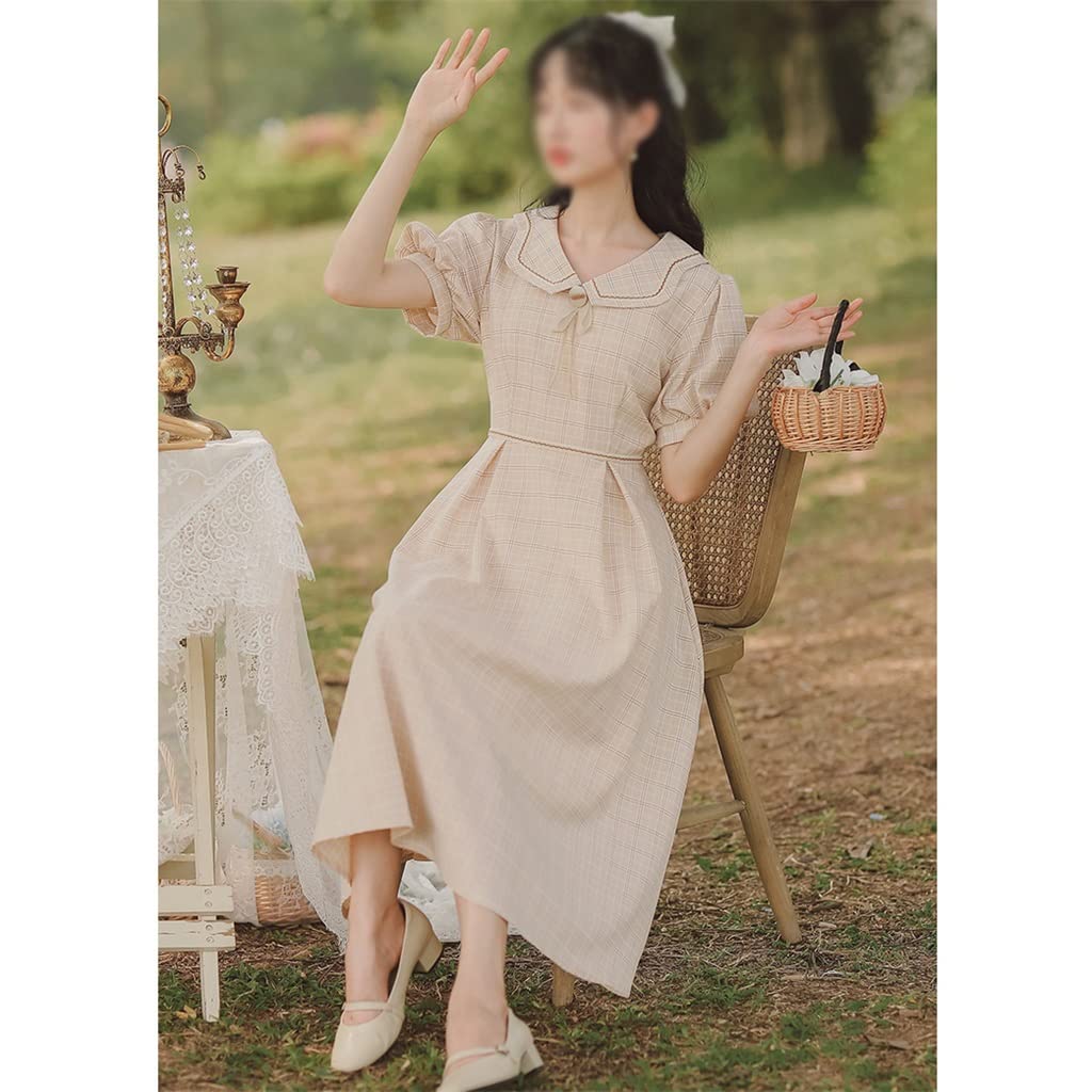 WYKDD Women Sweet Retro Dresses Summer Chic Irregular Doll Collar Sweet Cute Literary Plaid Midi Dress (Color : Photo Color, Size : Xl code) : Amazon.sg: Fashion WYKDD Women Sweet Retro Dresses Summer Chic Irregular Doll Collar Sweet Cute Literary Plaid Midi Dress (Color : Photo Color, Size : Xl code) : Amazon.sg: Fashion