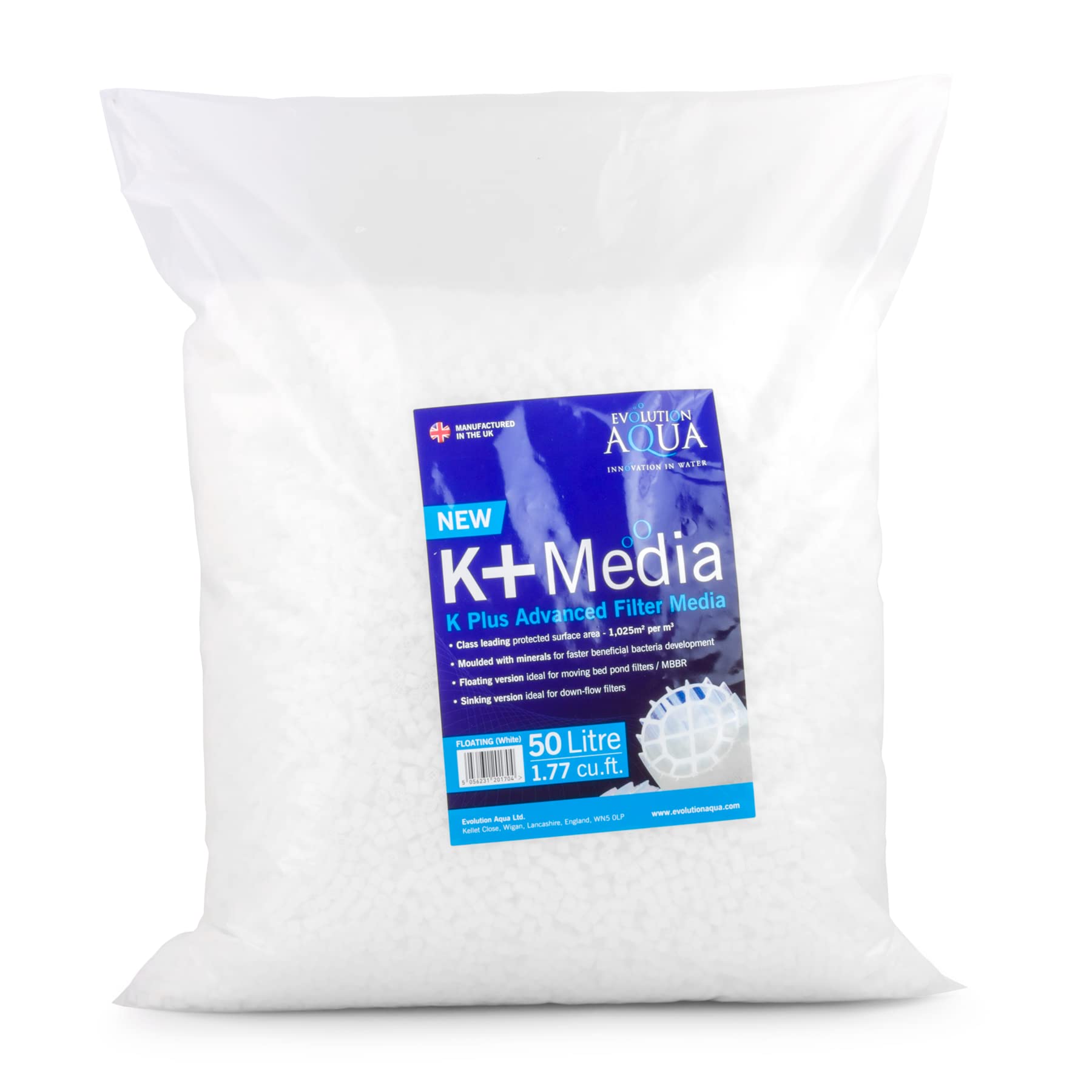 K+ Advanced Filter Media - 50 Liter Floating